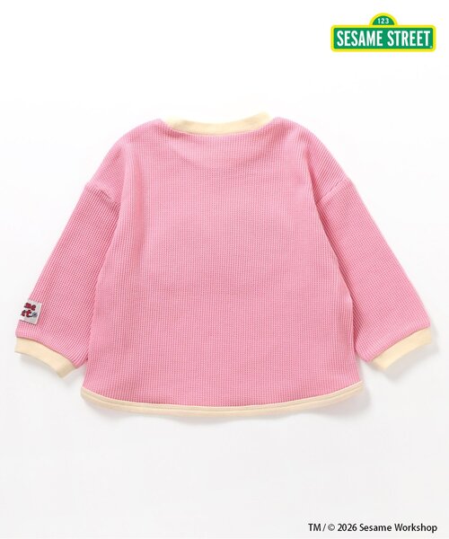 SESAME STREET(セサミストリート)の「セサミストリート ワッフルモチーフTシャツ(Tシャツ/カットソー・キッズ・ピンク/レインボー・80/90/100/110/120/130/140)」の9枚目の写真