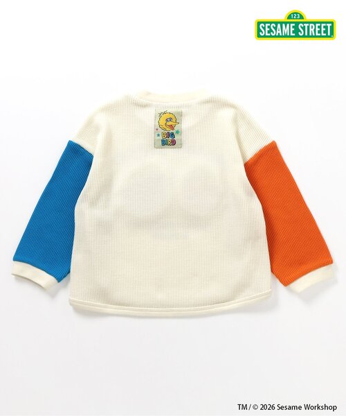 SESAME STREET(セサミストリート)の「セサミストリート ワッフルモチーフTシャツ(Tシャツ/カットソー・キッズ・ピンク/レインボー・80/90/100/110/120/130/140)」の8枚目の写真