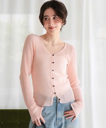 さゆり♡新品♡Deuxieme Classe♡RIB カーディガン natural couture】ざっくり編みカーディガン | NICE CLAUP / OLIVE des