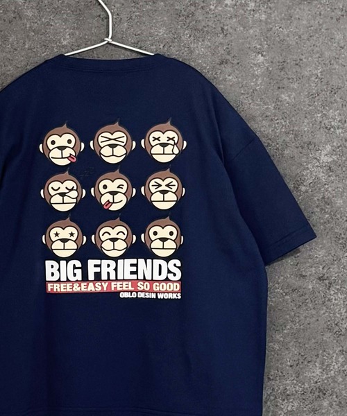 その他セレクト（ソノタセレクト）の「【UITTG】ウイッグ オーバーサイズ プリント Tシャツ（Tシャツ/カットソー・キッズ・ネイビー/ベージュ/グレー系その他/杢グレー/オフホワイト/チャコール/ホワイト系その他/ダークグリーン・150/120/110/140/130/160）」の8枚目の写真