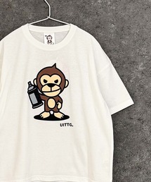 【UITTG】ウイッグ オーバーサイズ プリント Tシャツ