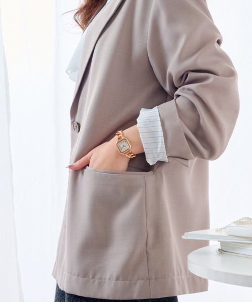 MAISON BREEZE(メゾンブリーズ)の「【MAISON BREEZE】ボリュームチェーンブレスレットウォッチ スクエア オリジナル FW◎(アナログ腕時計・レディース・ゴールド/シルバー/ピンク・FREE)」の14枚目の写真