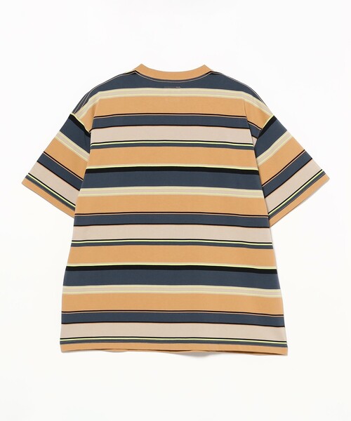 BEAMS(ビームス)の「マルチ ボーダー Tシャツ 【ワイドフィット】(Tシャツ/カットソー・メンズ・ネイビー/オレンジ/ライトグレー・L/M/S/XL)」の9枚目の写真