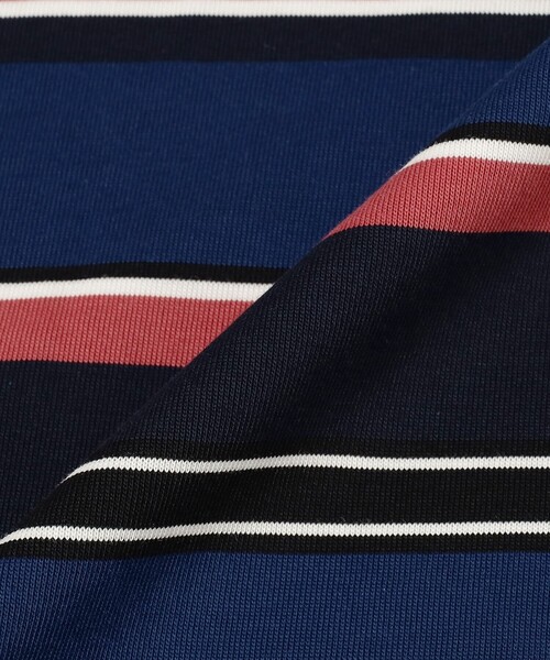 BEAMS(ビームス)の「マルチ ボーダー Tシャツ 【ワイドフィット】(Tシャツ/カットソー・メンズ・ネイビー/オレンジ/ライトグレー・L/M/S/XL)」の16枚目の写真