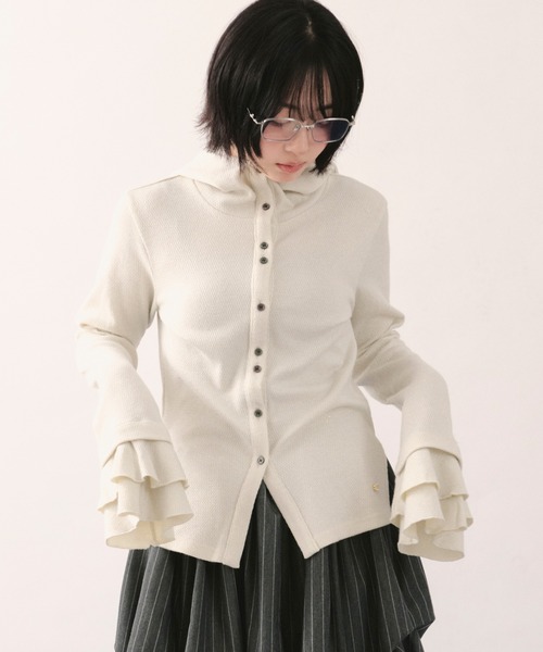 最終値下げ ロワンニュイ loinnuit グリッターワッフルフーディー glitter waffle hoodie / グリッターワッフルフーディー（Tシャツ