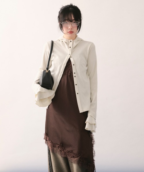 最終値下げ ロワンニュイ loinnuit グリッターワッフルフーディー glitter waffle hoodie / グリッターワッフルフーディー（Tシャツ