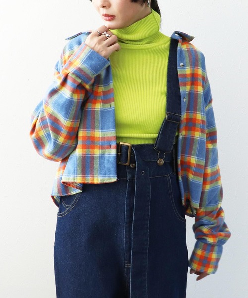 Three Four Time（ｽﾘｰﾌｫｰﾀｲﾑ）の「マドラスチェック柄シャツ（シャツ/ブラウス・レディース・ブルー系その他/ピンク系その他・FREE）」の3枚目の写真