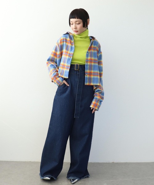 Three Four Time（ｽﾘｰﾌｫｰﾀｲﾑ）の「マドラスチェック柄シャツ（シャツ/ブラウス・レディース・ブルー系その他/ピンク系その他・FREE）」の6枚目の写真