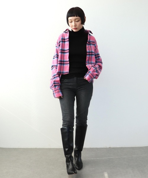 Three Four Time（ｽﾘｰﾌｫｰﾀｲﾑ）の「マドラスチェック柄シャツ（シャツ/ブラウス・レディース・ブルー系その他/ピンク系その他・FREE）」の9枚目の写真