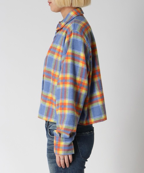 Three Four Time（ｽﾘｰﾌｫｰﾀｲﾑ）の「マドラスチェック柄シャツ（シャツ/ブラウス・レディース・ブルー系その他/ピンク系その他・FREE）」の12枚目の写真