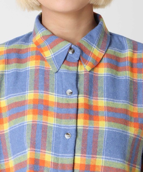 Three Four Time（ｽﾘｰﾌｫｰﾀｲﾑ）の「マドラスチェック柄シャツ（シャツ/ブラウス・レディース・ブルー系その他/ピンク系その他・FREE）」の14枚目の写真