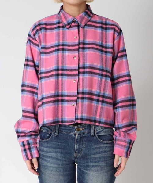 Three Four Time（ｽﾘｰﾌｫｰﾀｲﾑ）の「マドラスチェック柄シャツ（シャツ/ブラウス・レディース・ブルー系その他/ピンク系その他・FREE）」の19枚目の写真