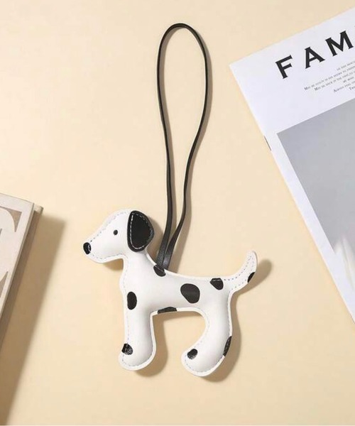 NOLITA LABORATORY（ノリータラボラトリー）の「【 NOLITA / ノリータ 】カラナビ付 ダルメシアンモチーフ レザーバッグチャーム キーホルダー 犬 キーリング（チャーム・レディース・グレー/ベージュ/ホワイト/ブラウン・FREE）」の18枚目の写真