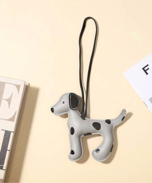 NOLITA LABORATORY（ノリータラボラトリー）の「【 NOLITA / ノリータ 】カラナビ付 ダルメシアンモチーフ レザーバッグチャーム キーホルダー 犬 キーリング（チャーム・レディース・グレー/ベージュ/ホワイト/ブラウン・FREE）」の19枚目の写真
