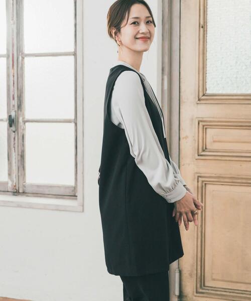 URBAN RESEARCH DOORS(アーバンリサーチドアーズ)の「ロングジレベスト(ベスト・レディース・ブラック・FREE)」の15枚目の写真