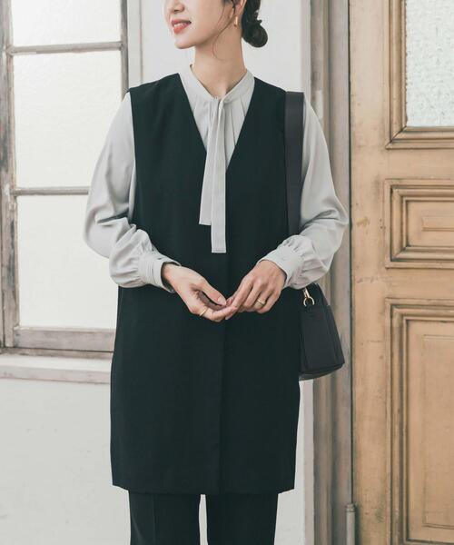 URBAN RESEARCH DOORS(アーバンリサーチドアーズ)の「ロングジレベスト(ベスト・レディース・ブラック・FREE)」の13枚目の写真