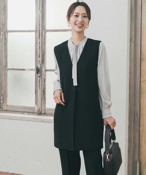 URBAN RESEARCH DOORS(アーバンリサーチドアーズ)の「ロングジレベスト(ベスト・レディース・ブラック・FREE)」の12枚目の写真