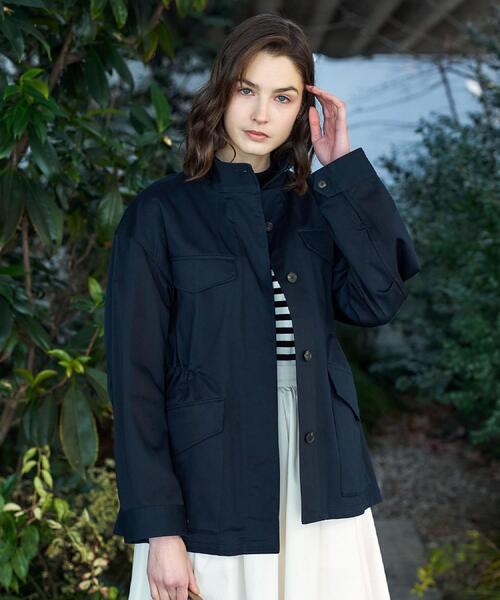 DRESSTERIOR(ドレステリア)の「【ウォッシャブル】コンパクトコットンミリタリーブルゾン(ブルゾン・レディース・ネイビー/オリーブ・34/36/38)」の6枚目の写真