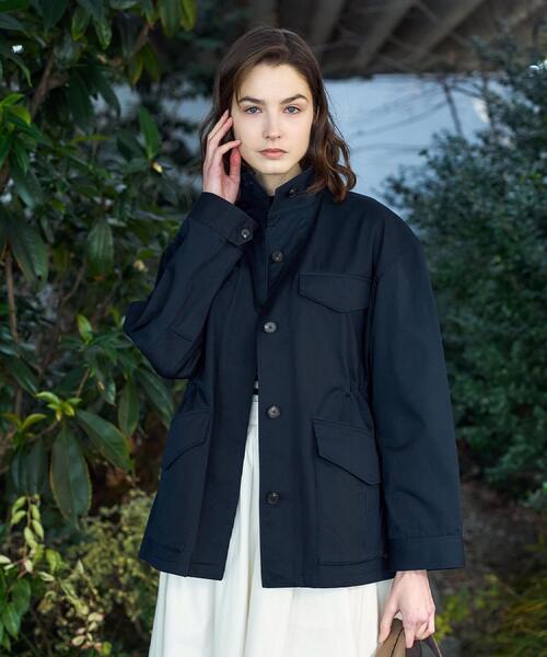 DRESSTERIOR(ドレステリア)の「【ウォッシャブル】コンパクトコットンミリタリーブルゾン(ブルゾン・レディース・ネイビー/オリーブ・34/36/38)」の13枚目の写真