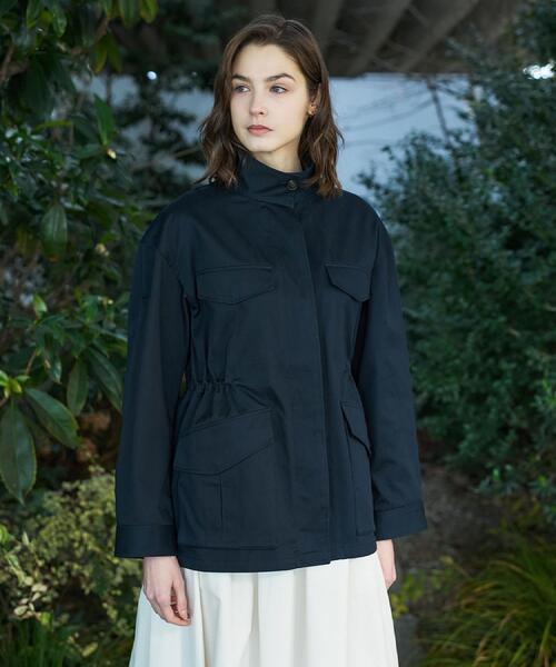 DRESSTERIOR(ドレステリア)の「【ウォッシャブル】コンパクトコットンミリタリーブルゾン(ブルゾン・レディース・ネイビー/オリーブ・34/36/38)」の14枚目の写真