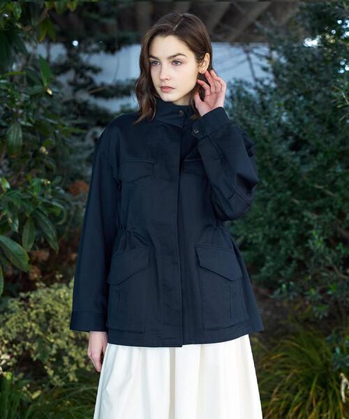 DRESSTERIOR(ドレステリア)の「【ウォッシャブル】コンパクトコットンミリタリーブルゾン(ブルゾン・レディース・ネイビー/オリーブ・34/36/38)」の15枚目の写真