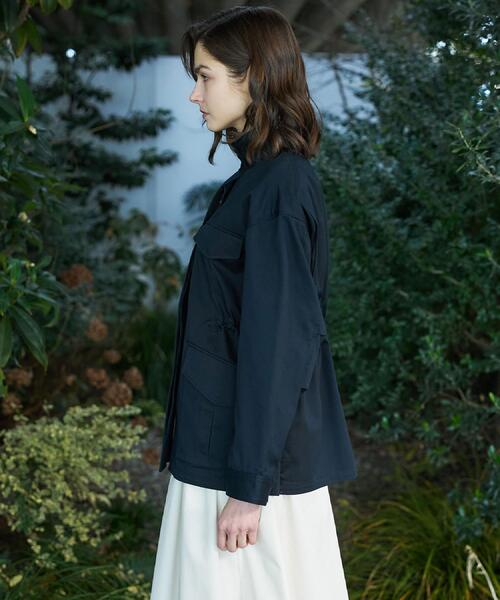 DRESSTERIOR(ドレステリア)の「【ウォッシャブル】コンパクトコットンミリタリーブルゾン(ブルゾン・レディース・ネイビー/オリーブ・34/36/38)」の16枚目の写真