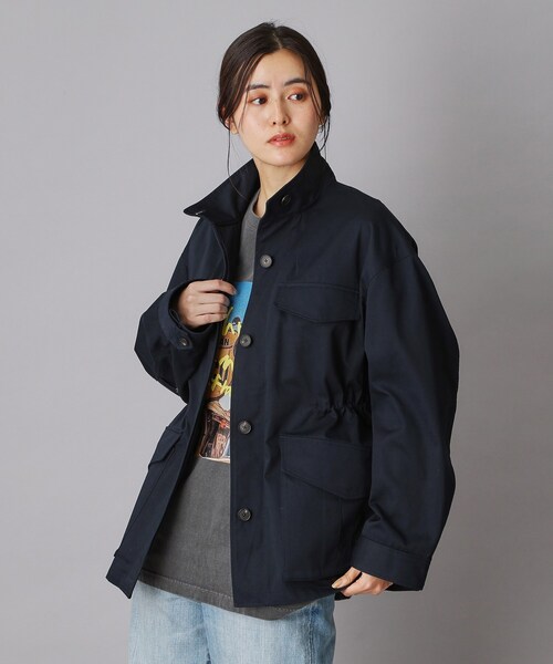 DRESSTERIOR(ドレステリア)の「【ウォッシャブル】コンパクトコットンミリタリーブルゾン(ブルゾン・レディース・ネイビー/オリーブ・34/36/38)」の21枚目の写真