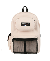 VETEZE（ベテゼ）の「レトロスポーツバックパック（ベージュ）（バックパック/リュック）」
