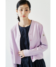 COTTON BELL（コットンベル）の「Vネックカーディガン - ラベンダー（カーディガン/ボレロ）」