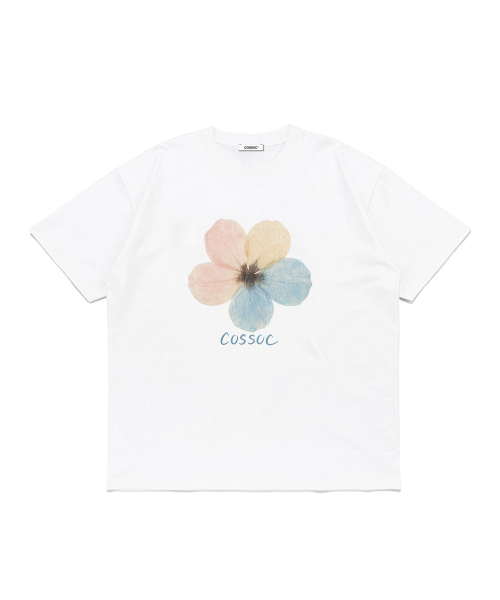 COSO(コソ)の「ビューティフラワー半袖Tシャツ (ライトグレー)(Tシャツ/カットソー・レディース・ライトグレー・S/M/L)」の3枚目の写真