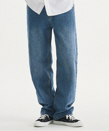 NUBINDA（ヌビンダ）の「セミワイドデニム [ブルー]（デニムパンツ）」