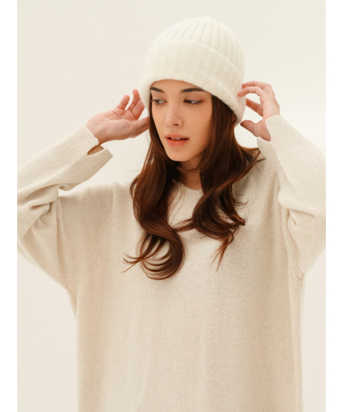 ACUD(アクド)の「Hoodie Knit Long Dress _L.Beige(ワンピース・レディース・ベージュ・FREE)」の4枚目の写真