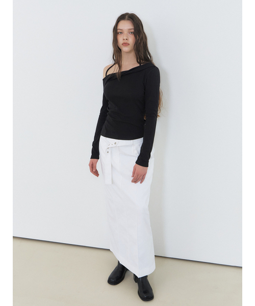 ETMON(エトモン)の「Twisted Halter T-Shirt, Black(Tシャツ/カットソー・レディース・その他・FREE)」の2枚目の写真