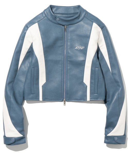 NOT4NERD（ノットフォーナード）の「W Incision Leather Jacket - Blue（ライダースジャケット・レディース・その他・FREE）」の2枚目の写真