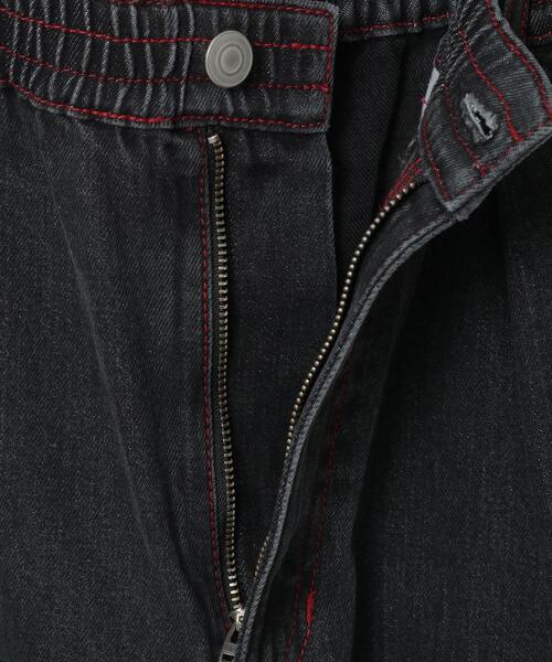 CONVERSE TOKYO（コンバーストウキョウ）の「DENIM SWITCHING WIDE PANTS（デニムパンツ・レディース・インディゴブルー/ブラック・MEDIUM/SMALL）」の16枚目の写真