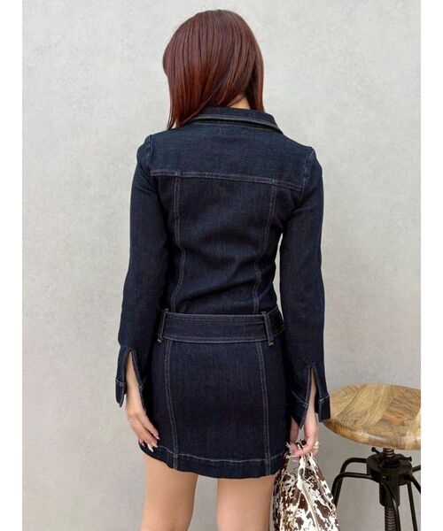 EVRIS(エヴリス)の「ストレッチデニムシャツミニワンピース(ワンピース・レディース・ブルー/インディゴブルー・SMALL/MEDIUM)」の20枚目の写真