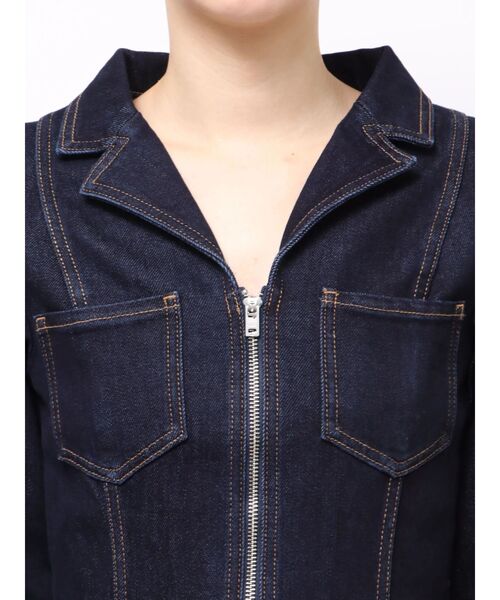EVRIS(エヴリス)の「ストレッチデニムシャツミニワンピース(ワンピース・レディース・ブルー/インディゴブルー・SMALL/MEDIUM)」の12枚目の写真