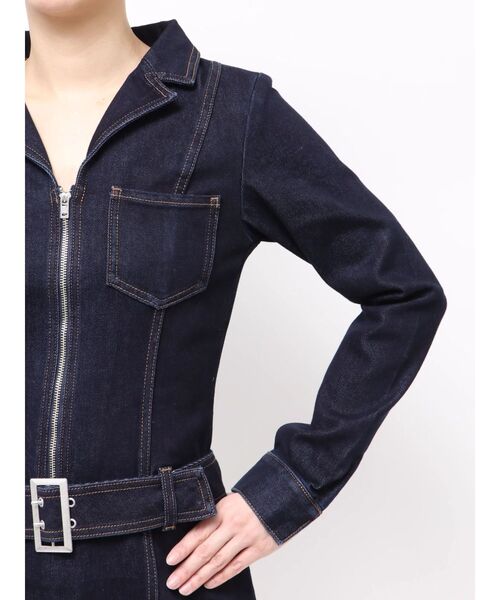 EVRIS(エヴリス)の「ストレッチデニムシャツミニワンピース(ワンピース・レディース・ブルー/インディゴブルー・SMALL/MEDIUM)」の11枚目の写真