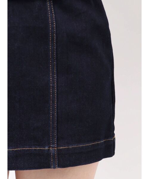 EVRIS(エヴリス)の「ストレッチデニムシャツミニワンピース(ワンピース・レディース・ブルー/インディゴブルー・SMALL/MEDIUM)」の9枚目の写真