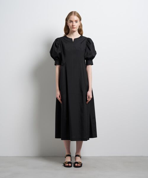 LANVIN en Bleu(ランバンオンブルー)の「タイプライターパフスリーブワンピース(ワンピース・レディース・ブラック/カーキ・36/38)」の11枚目の写真