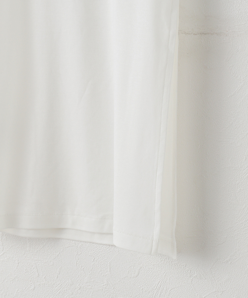 OPEN Yy（オープンワイワイ）の「【Geek Office / ギークオフィス】OPEN YY /  TOYY SIDE SLIT TEE（Tシャツ/カットソー・レディース・ホワイト・SMALL）」の7枚目の写真