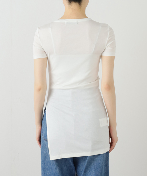 OPEN Yy（オープンワイワイ）の「【Geek Office / ギークオフィス】OPEN YY /  TOYY SIDE SLIT TEE（Tシャツ/カットソー・レディース・ホワイト・SMALL）」の13枚目の写真