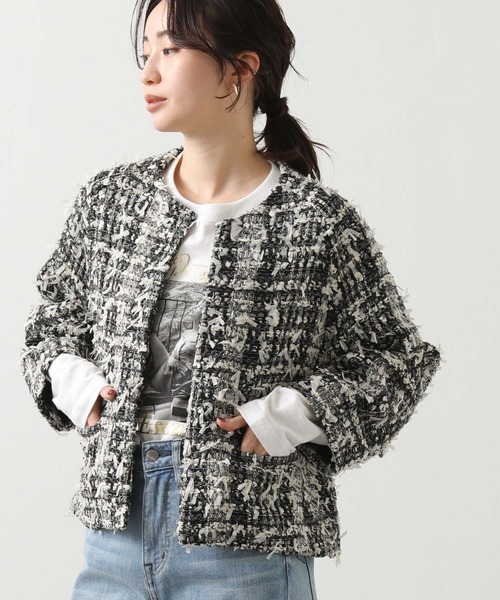 LUリボンツイードジャケット（その他アウター）｜Gready Brilliant
