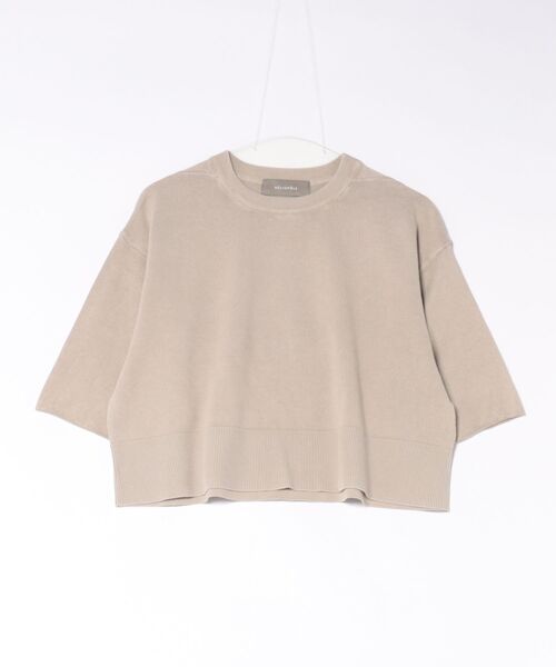 HELIOPOLE（エリオポール）の「FADE RIB KNIT PULLOVER（ニット/セーター・レディース・チャコールグレー/ベージュ・38）」の2枚目の写真