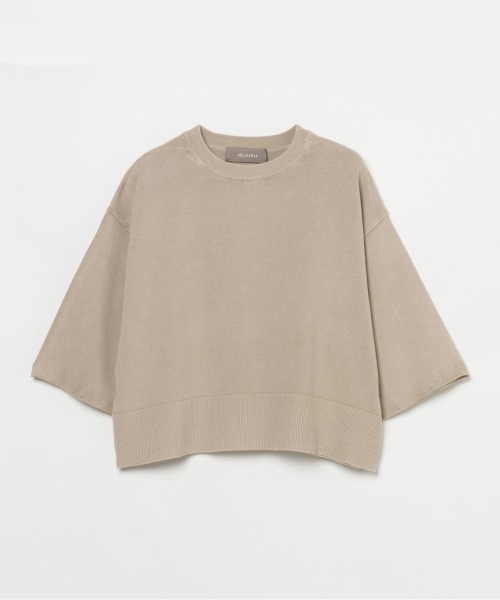 HELIOPOLE(エリオポール)の「FADE RIB KNIT PULLOVER(Tシャツ/カットソー・レディース・チャコールグレー/ベージュ・38)」の2枚目の写真