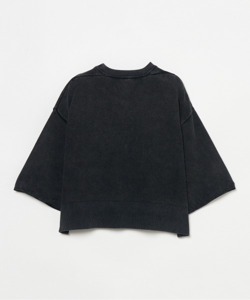 HELIOPOLE(エリオポール)の「FADE RIB KNIT PULLOVER(Tシャツ/カットソー・レディース・チャコールグレー/ベージュ・38)」の5枚目の写真