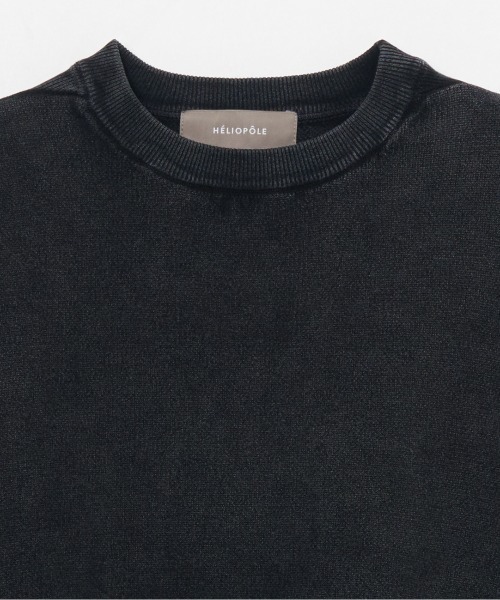 HELIOPOLE(エリオポール)の「FADE RIB KNIT PULLOVER(Tシャツ/カットソー・レディース・チャコールグレー/ベージュ・38)」の6枚目の写真