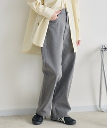 【RU.TI.LE】ウエストゴムストレッチ付きストレートデニム