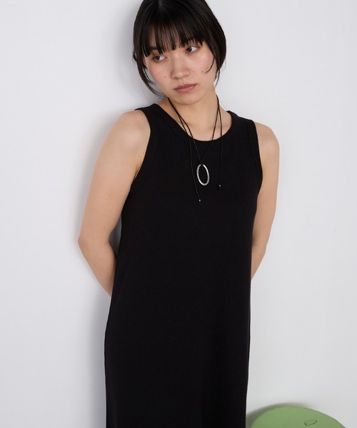 forksy.(フォルクシー)の「【forksy.】カップ付き ラメリブ アメスリワンピース(ワンピース・レディース・杢グレー/ブラック/ブラウン/ブルー・M/L)」の11枚目の写真