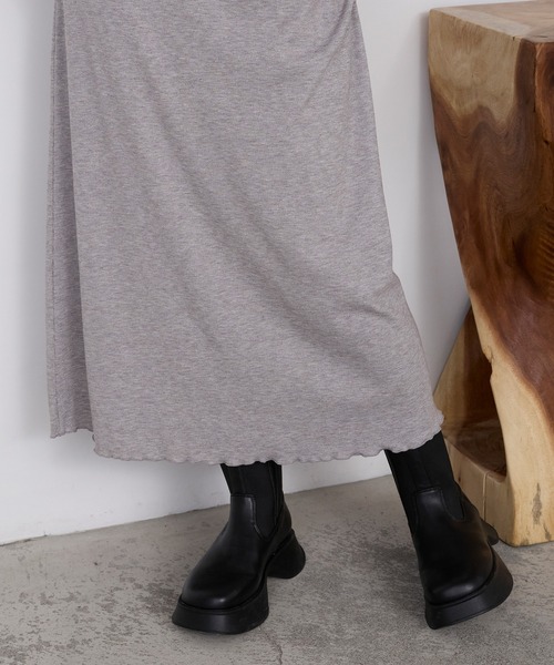 forksy.(フォルクシー)の「【forksy.】カップ付き ラメリブ アメスリワンピース(ワンピース・レディース・杢グレー/ブラック/ブラウン/ブルー・M/L)」の22枚目の写真